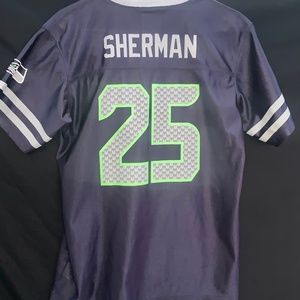 Youth XL Richard Sherman NFL Team Apparel Seahawks Jersey